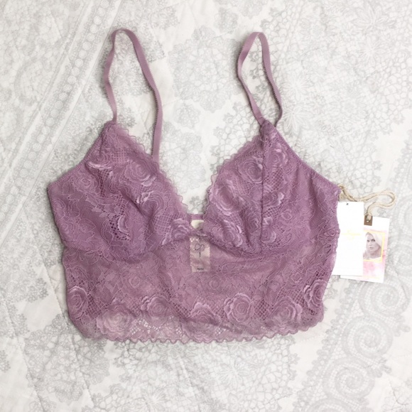 Jessica Simpson Other - NWT Jessica Simpson Lilac Lace Bralette Medium